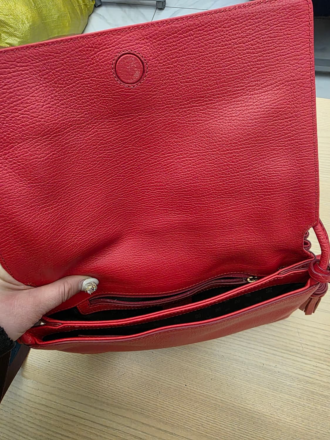 닥스 DAKS 런던 테슬 크로스백 레드 상품이미지5