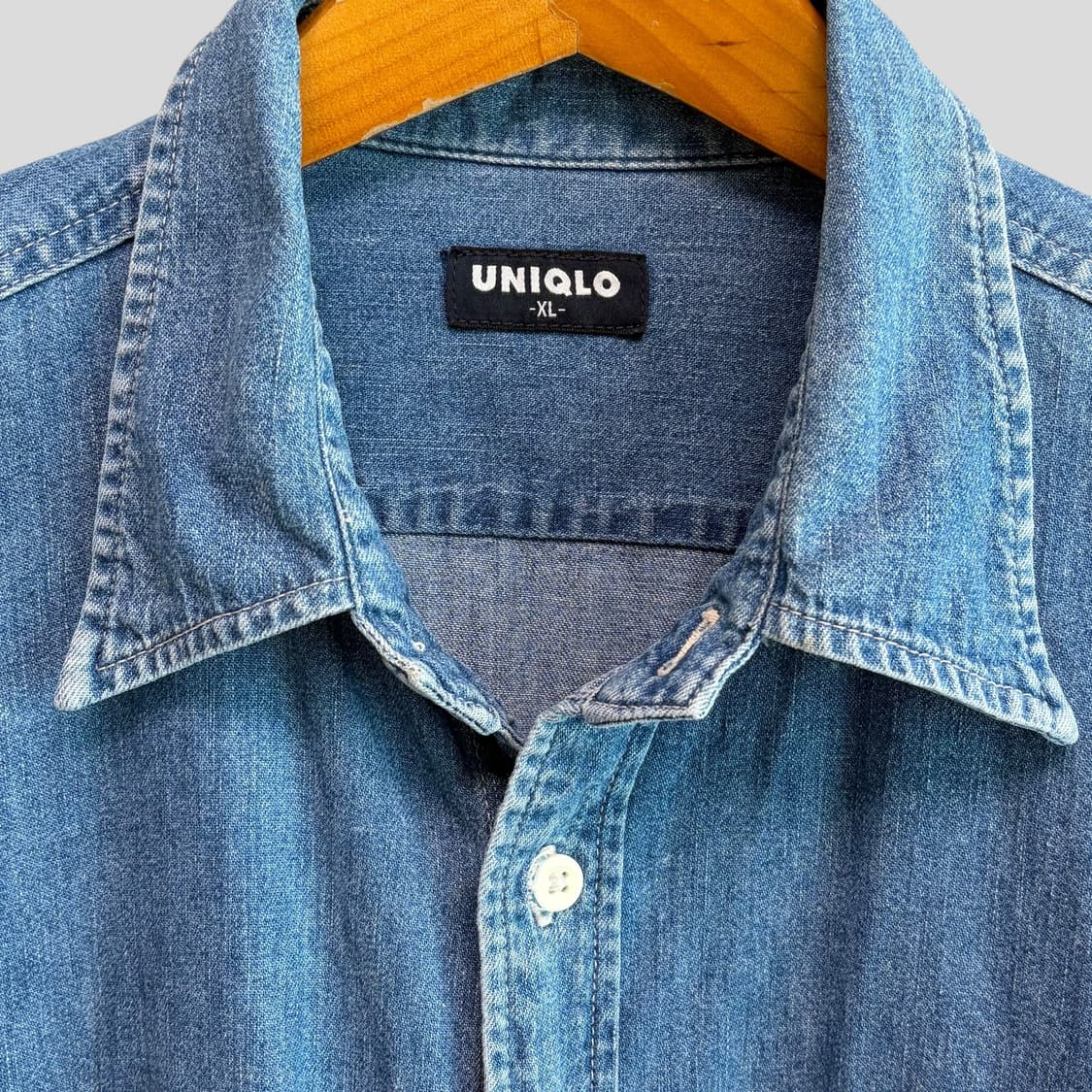(XL)올드 유니클로 데님셔츠 상품이미지3
