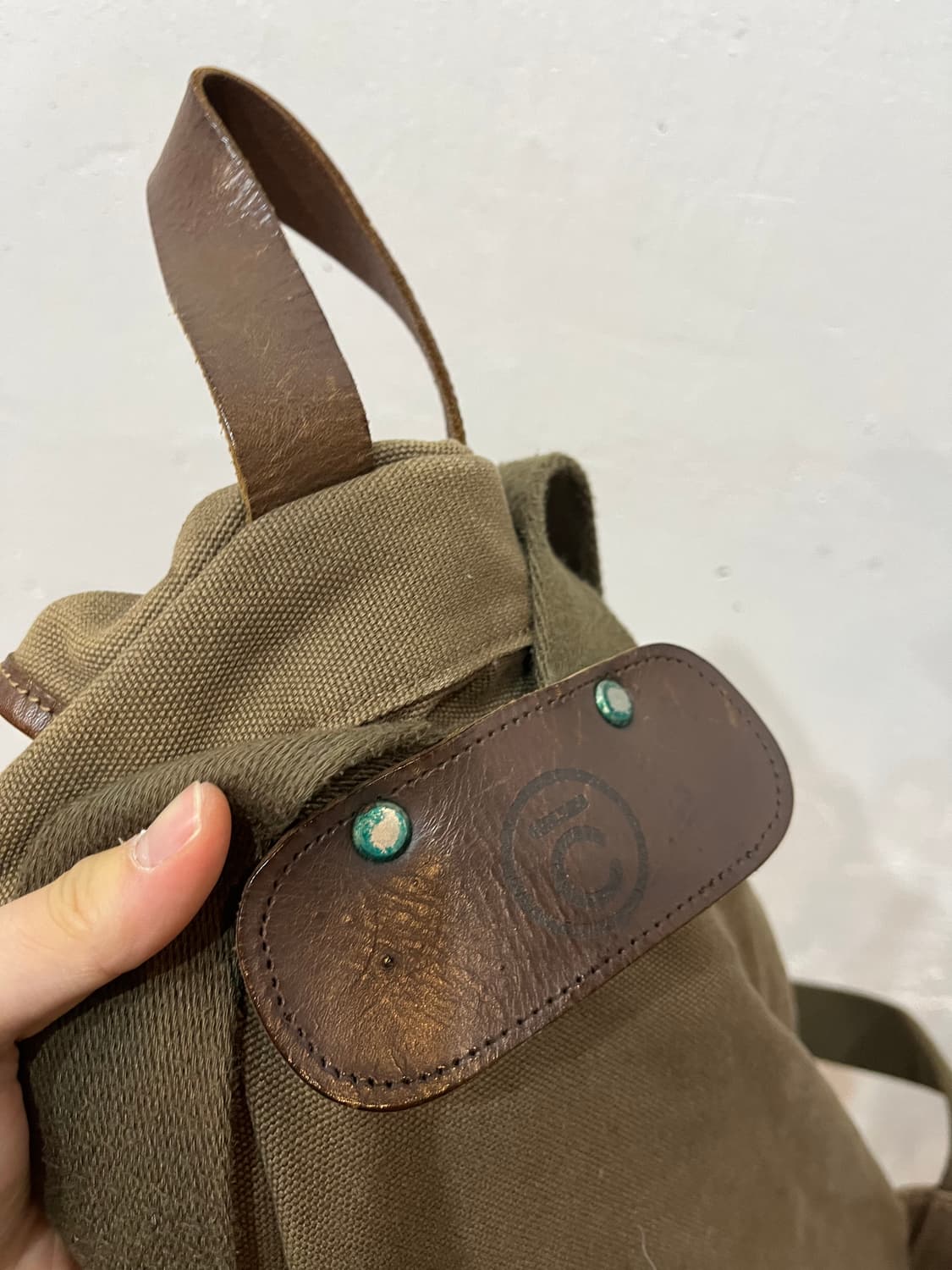 COVERNAT 빈티지 캔버스 백팩 상품이미지5