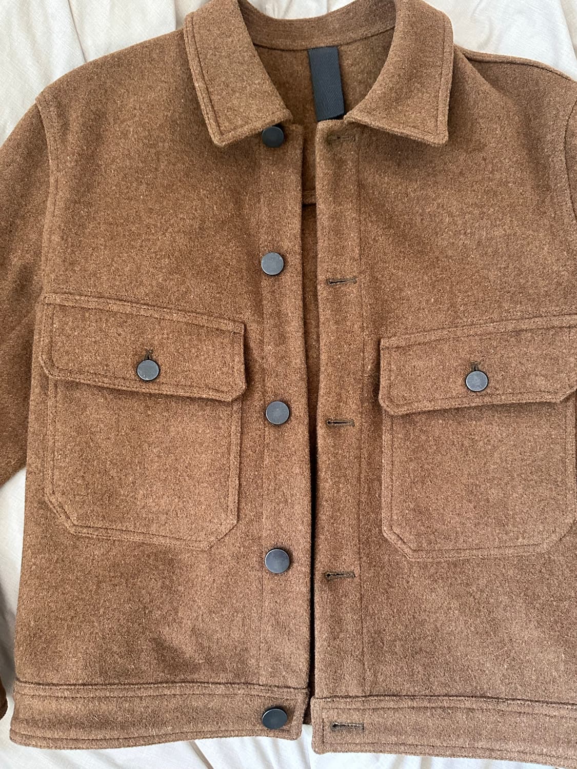 18FW 르메르 펠트 울 블루종 꼬냑 S 상품이미지2