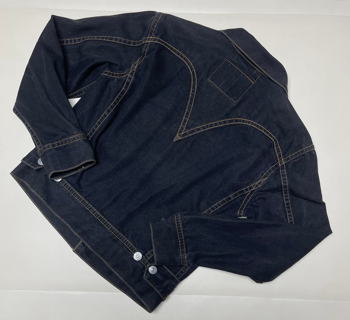 리바이스 타입1 아이코닉 트러커 데님 자켓 블랙  상품이미지2