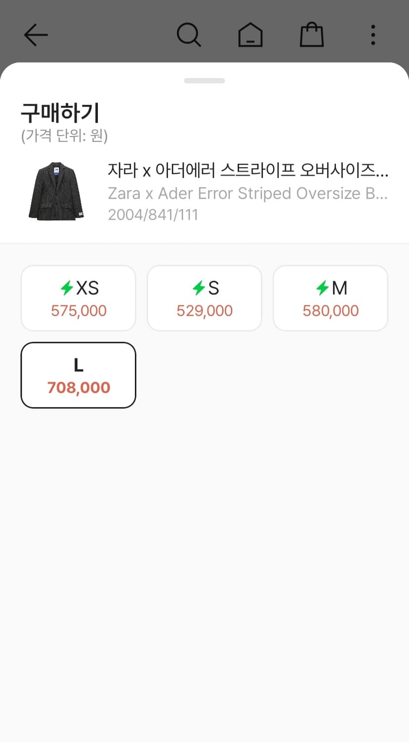 [L사이즈] 자라x아더에러 스트라이프 블레이저 상품이미지5