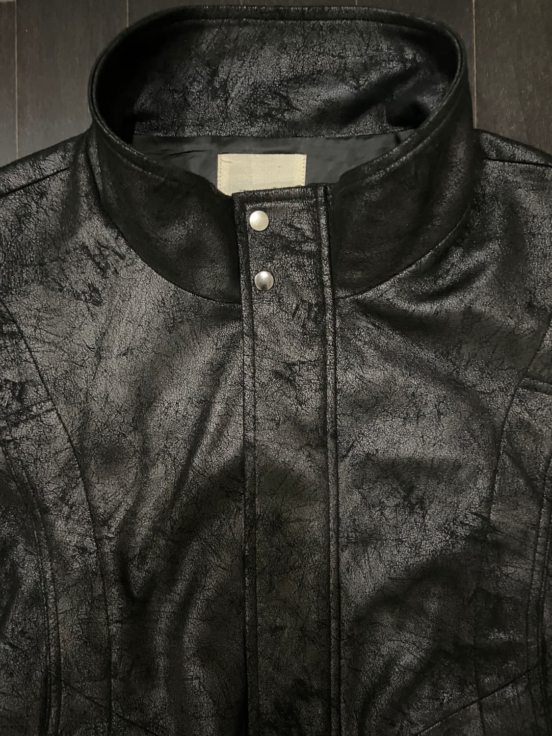 하이넥 가죽자켓 상품이미지3