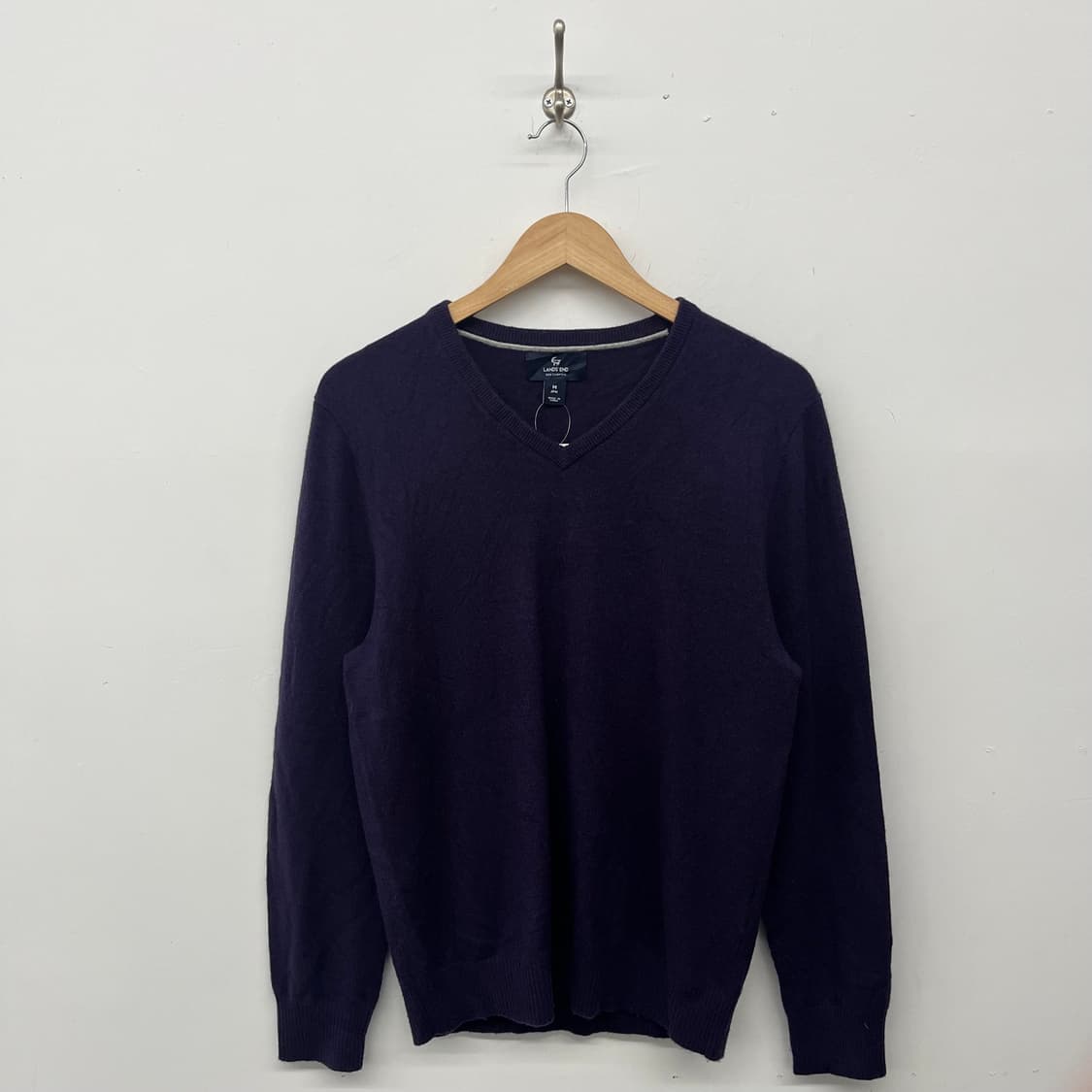 LANDS' END 캐시미어 V넥 니트 여/M 상품이미지1