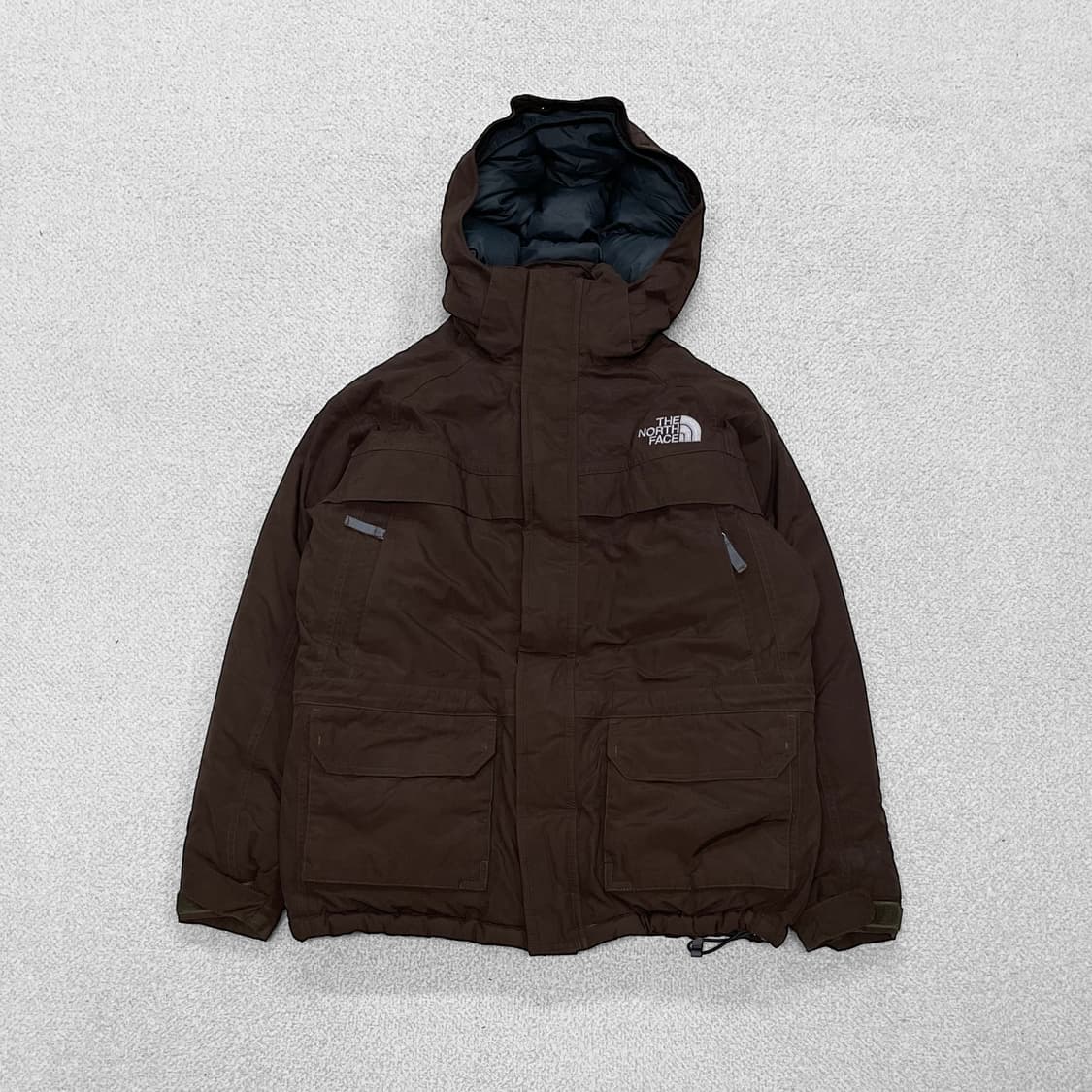 노스페이스 하이벤트 구스다운 후드 점퍼 브라운 상품이미지2