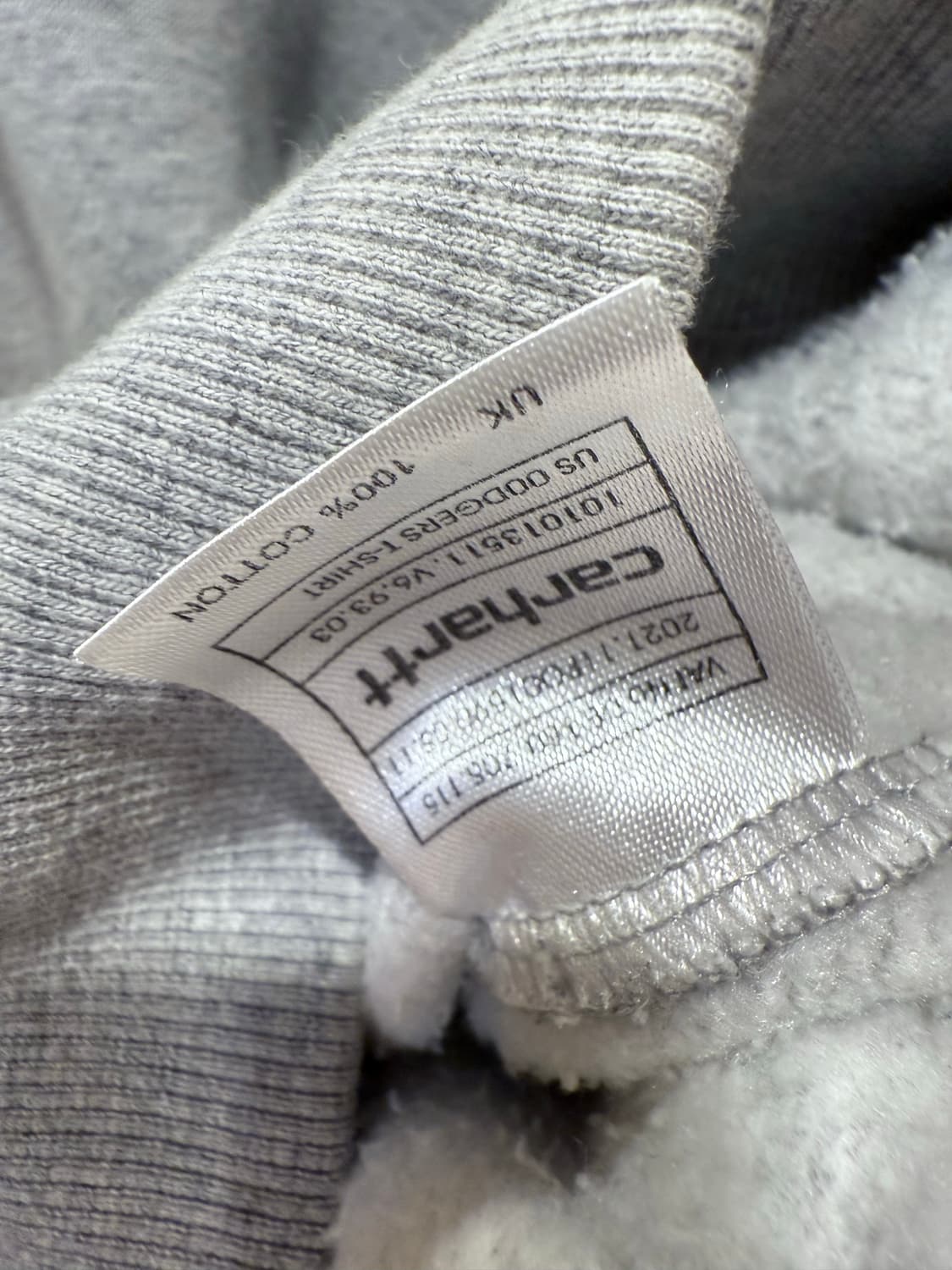 칼하트 그레이 써멀 후드집업 상품이미지3