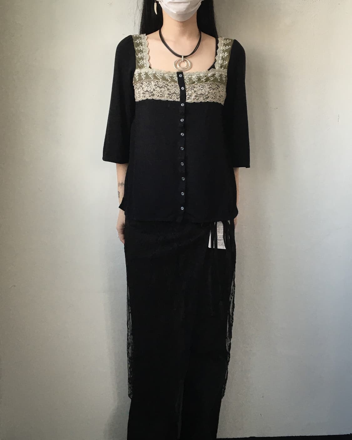 Lace layered skirt 상품이미지3