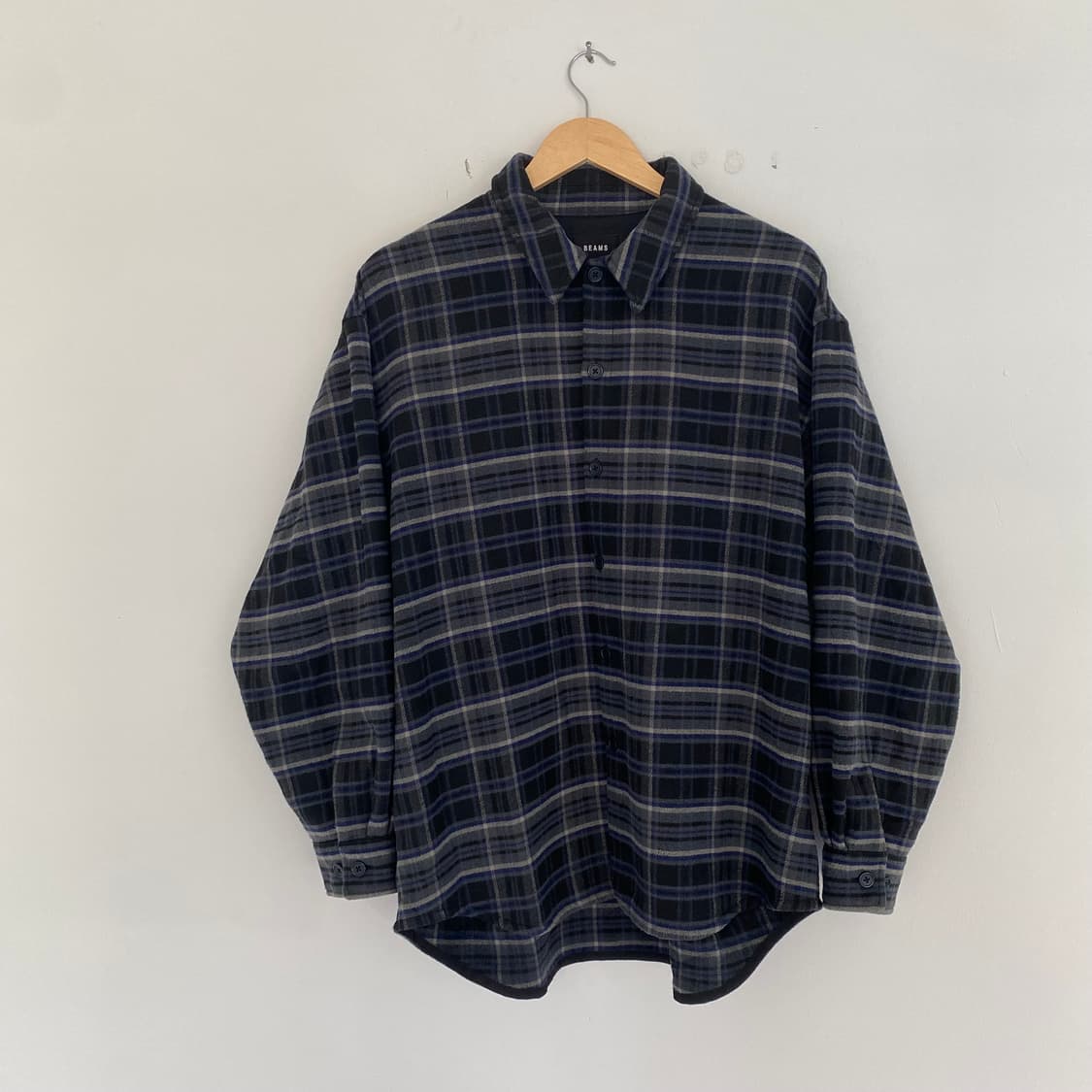 빔즈 오버사이즈 플란넬 셔츠 상품이미지2