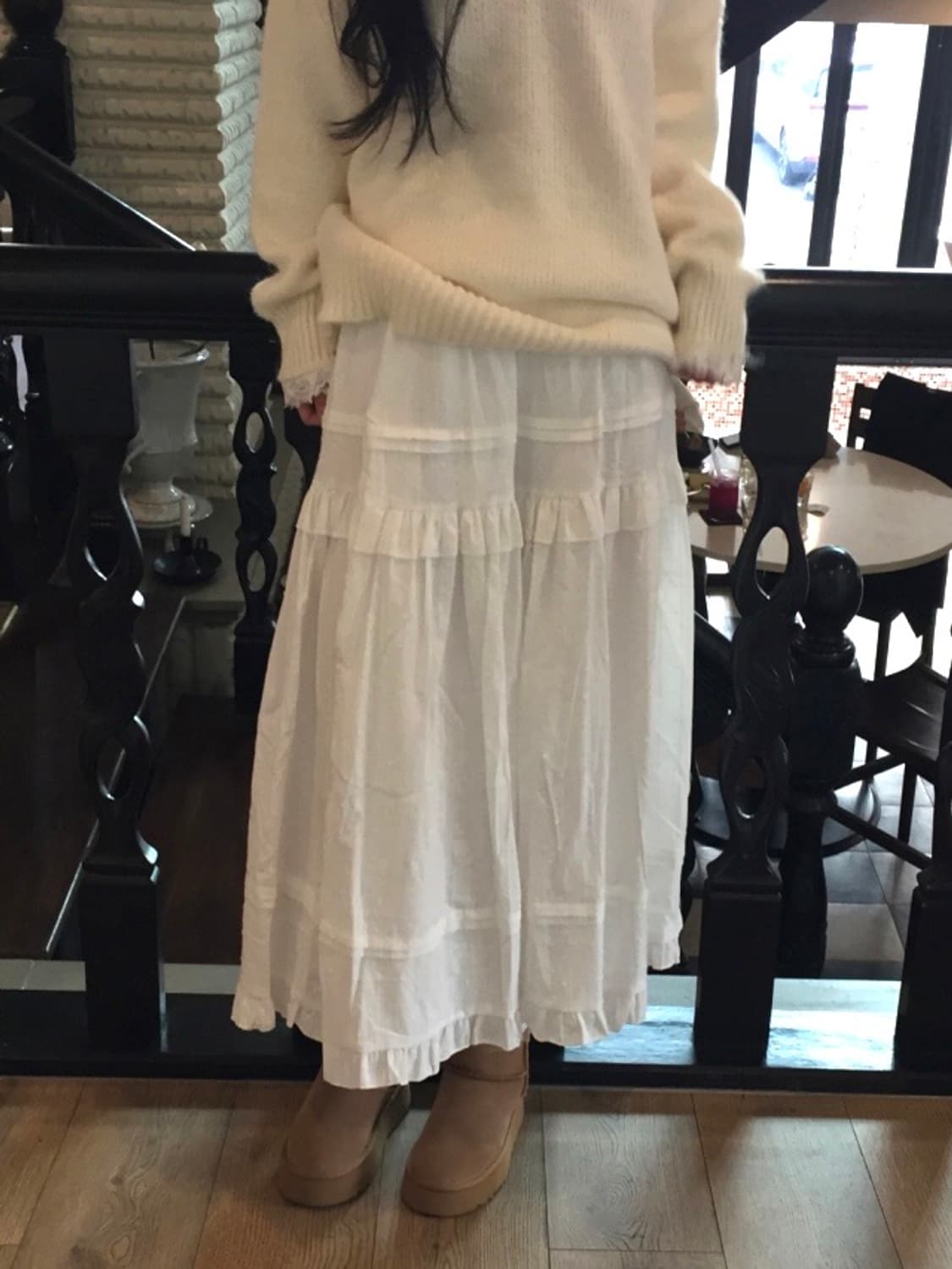 레이스 롱스커트 상품이미지2