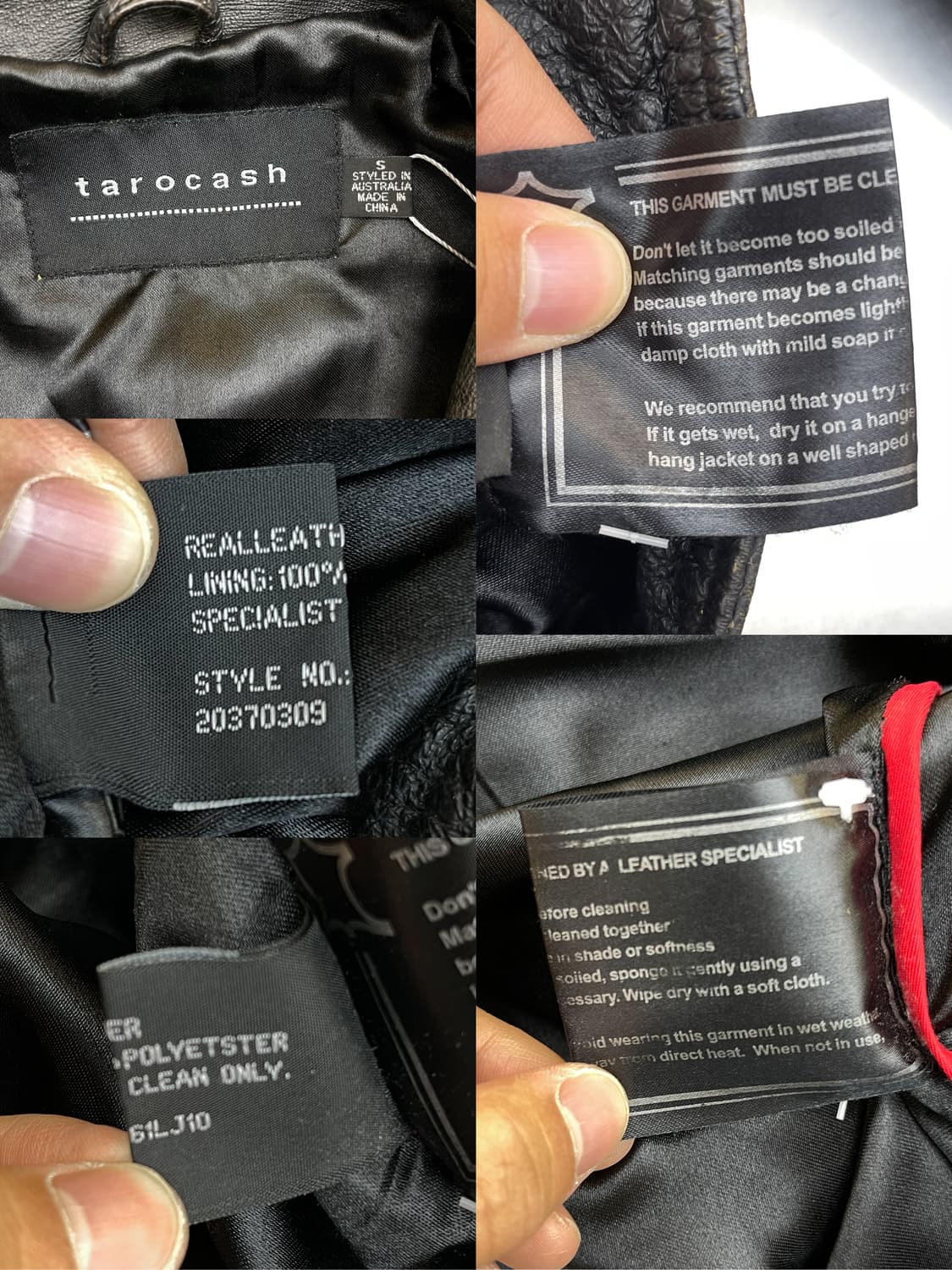 Tarocash 러스티 레더 집 자켓 상품이미지9