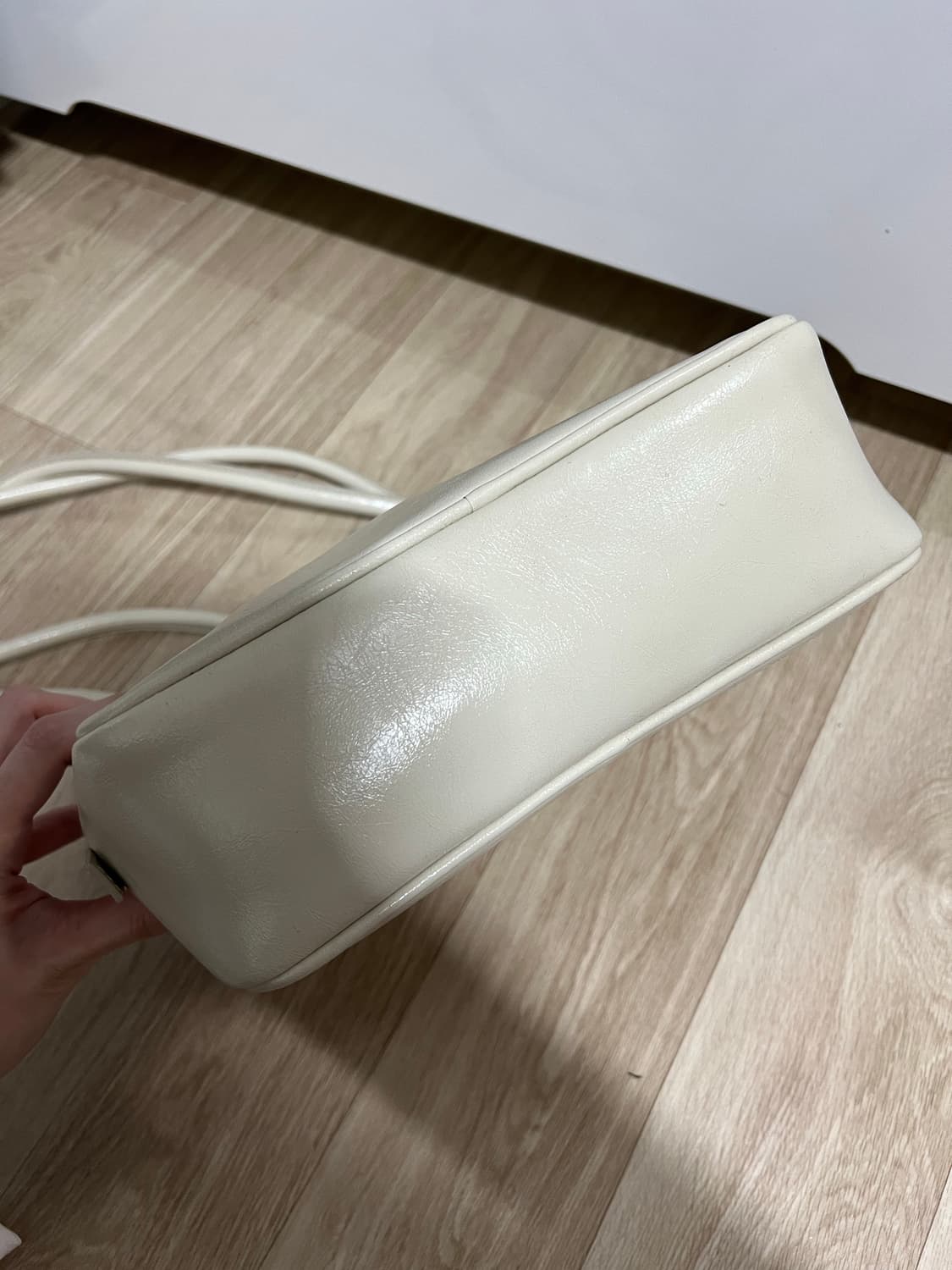 [마지셔우드]파이핑 숄더백 크림 상품이미지6