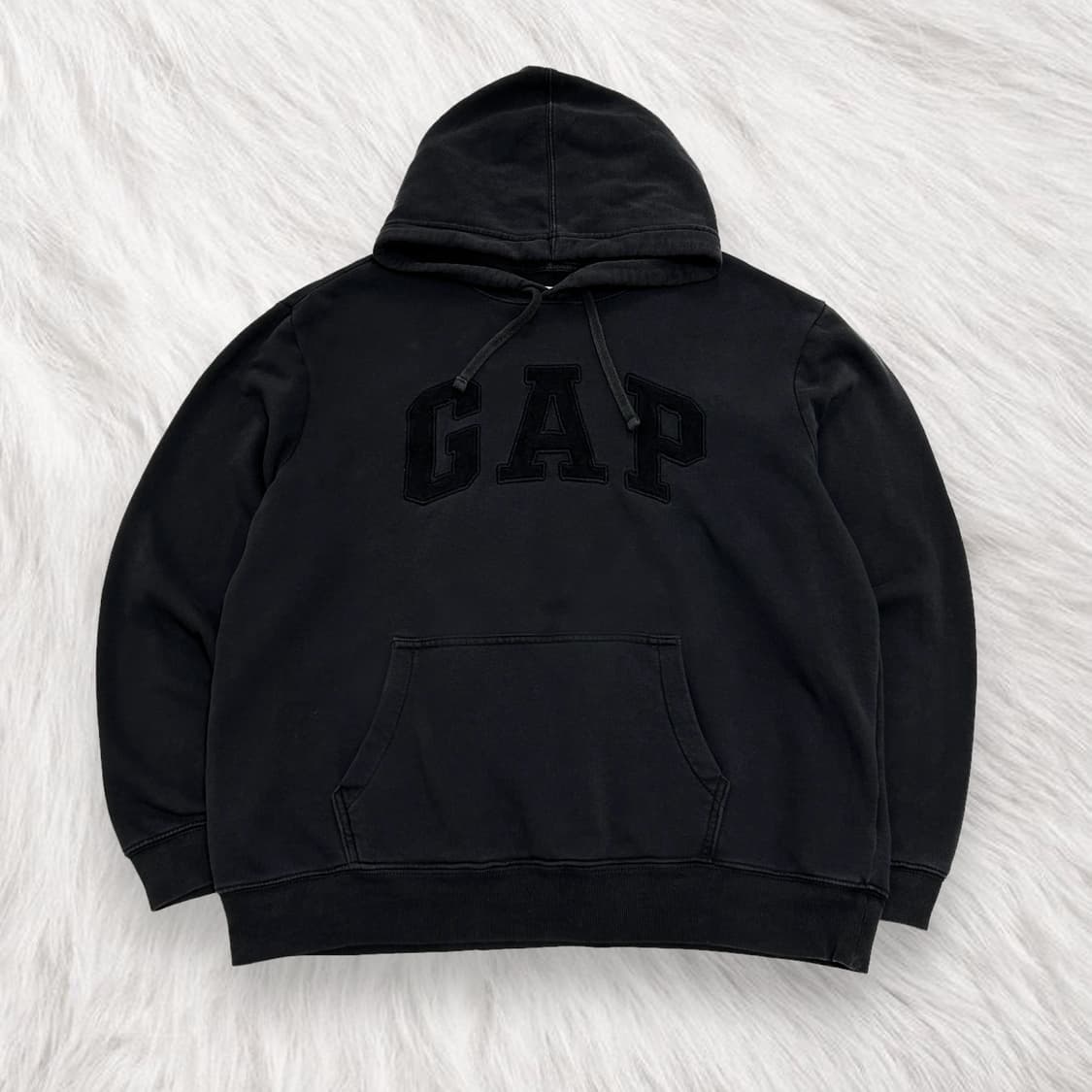 갭 차콜 빅로고 후드 상품이미지4