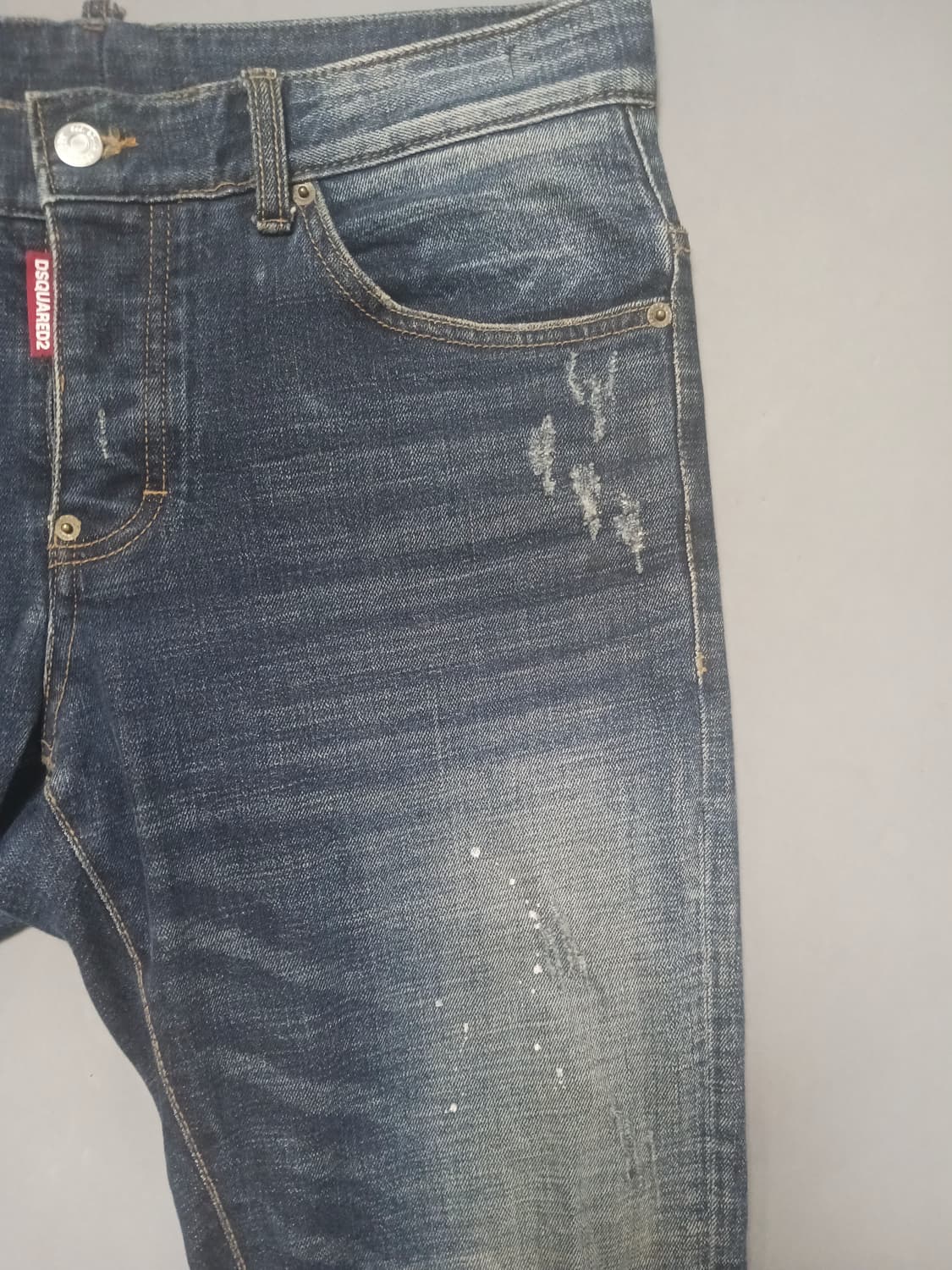 [32] 디스퀘어드2 녹워싱 셀비지 슬림진 청바지 상품이미지4