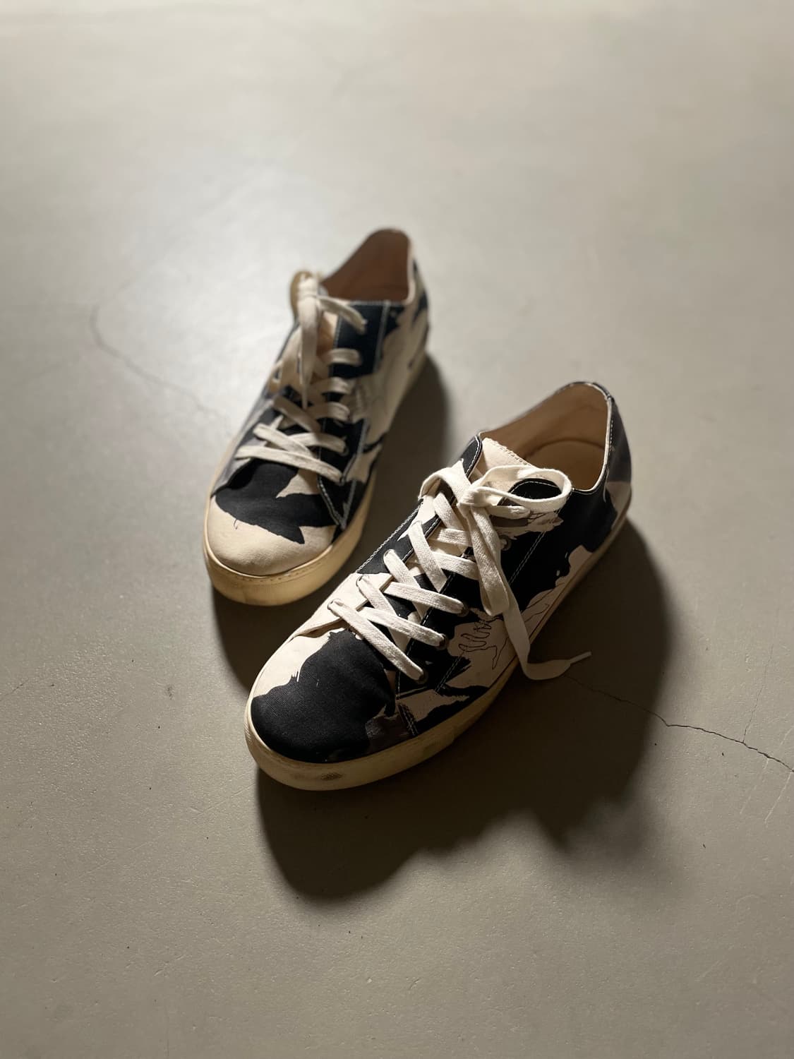 요지야마모토 푸어 옴므 그래픽 Low-cut Sneakers 상품이미지3