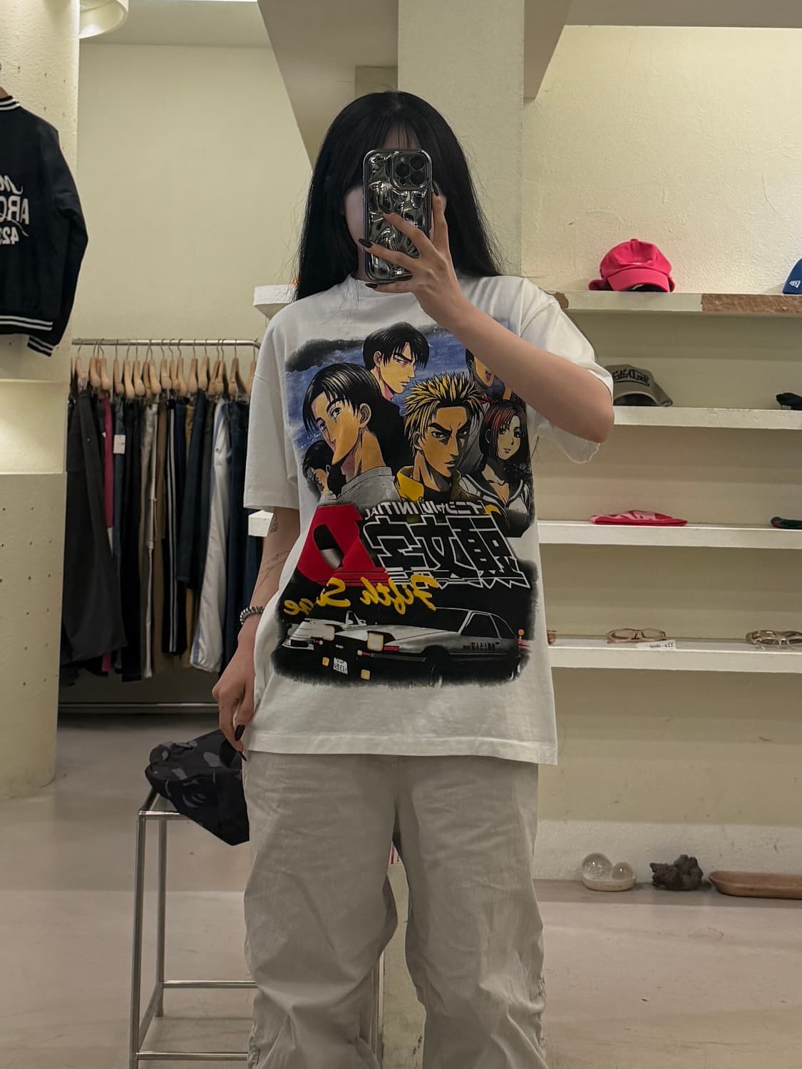 빈티지 이니셜D Fifth Stage 프린팅 반팔 티셔츠 U1597 상품이미지1