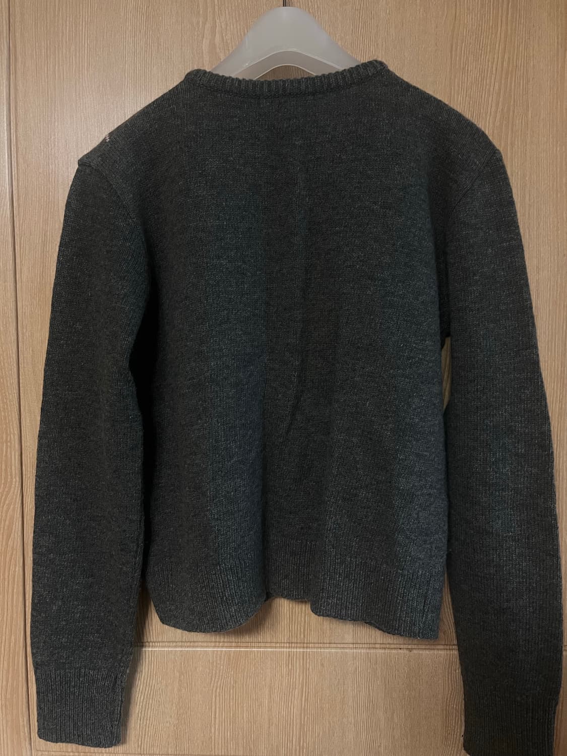 그로브 아가일 가디건 차콜 상품이미지5