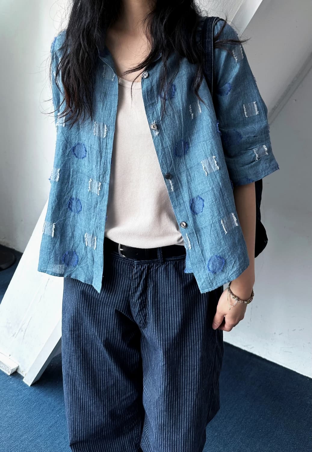 JPN made volume thread design shirket 상품이미지3