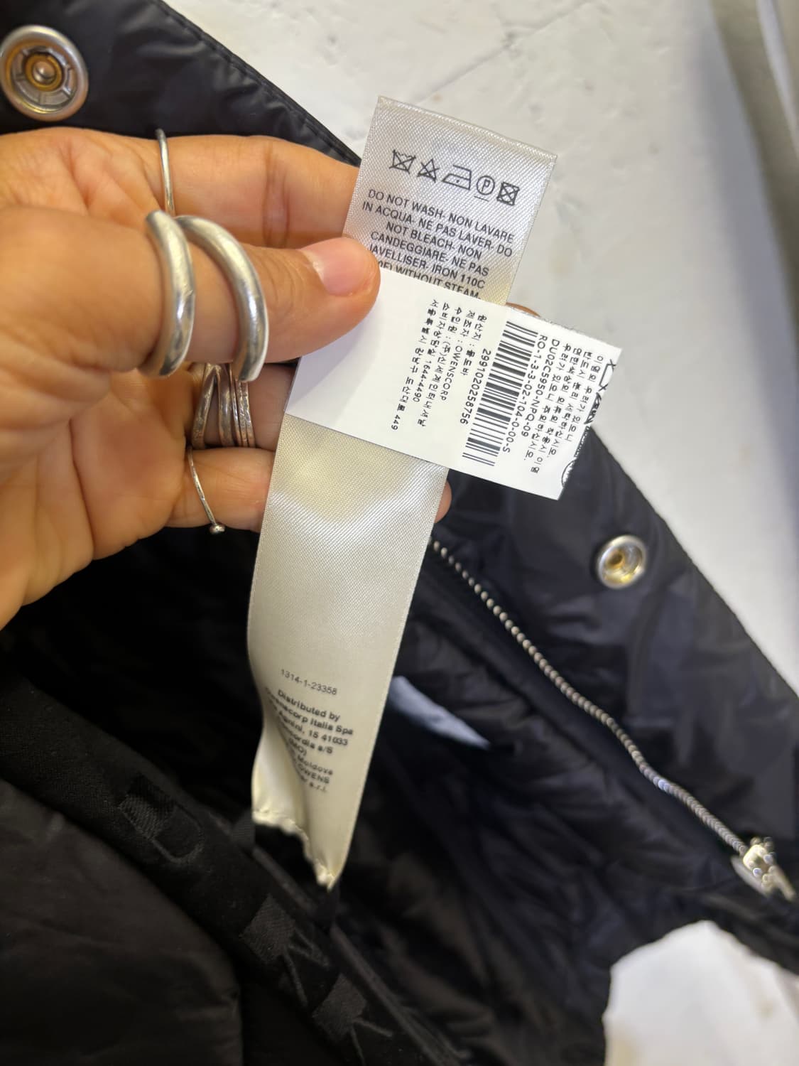 릭오웬스 다크 쉐도우 패디드 점퍼  상품이미지4