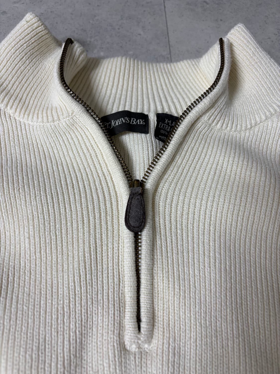 세인트존스베이 코튼 하프집 베이직 니트 상품이미지4