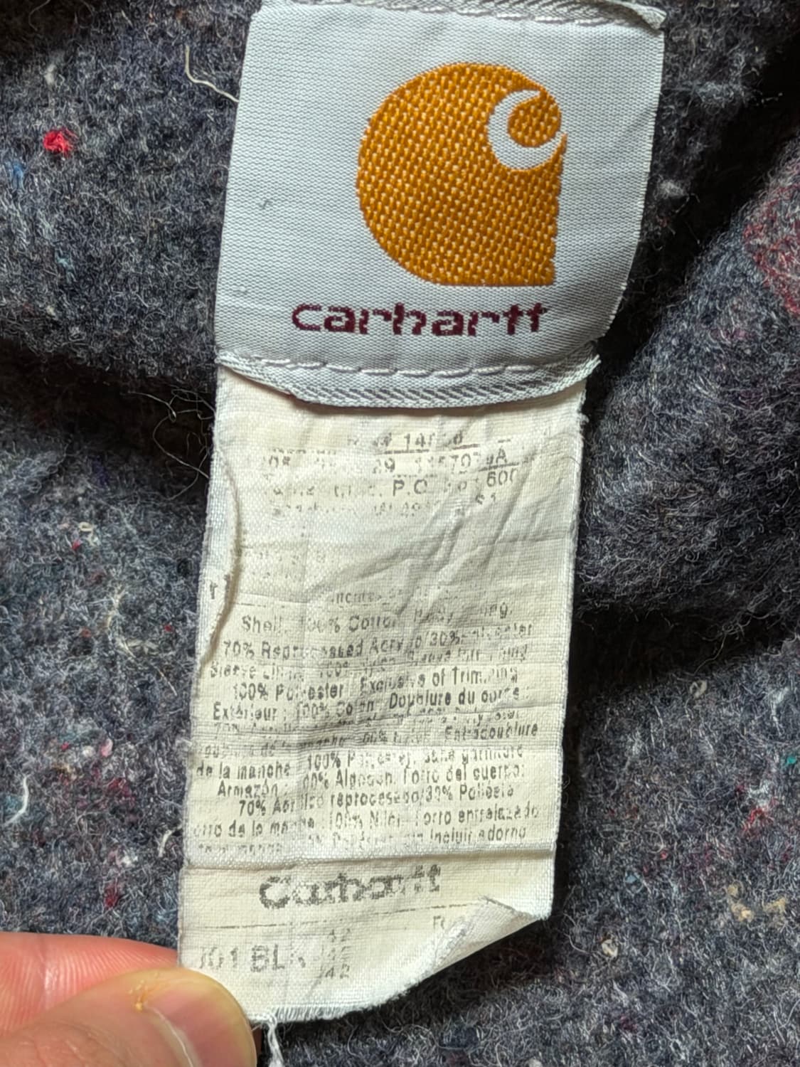 칼하트 디트로이트 자켓 J01 블랙 (m~l) 상품이미지7