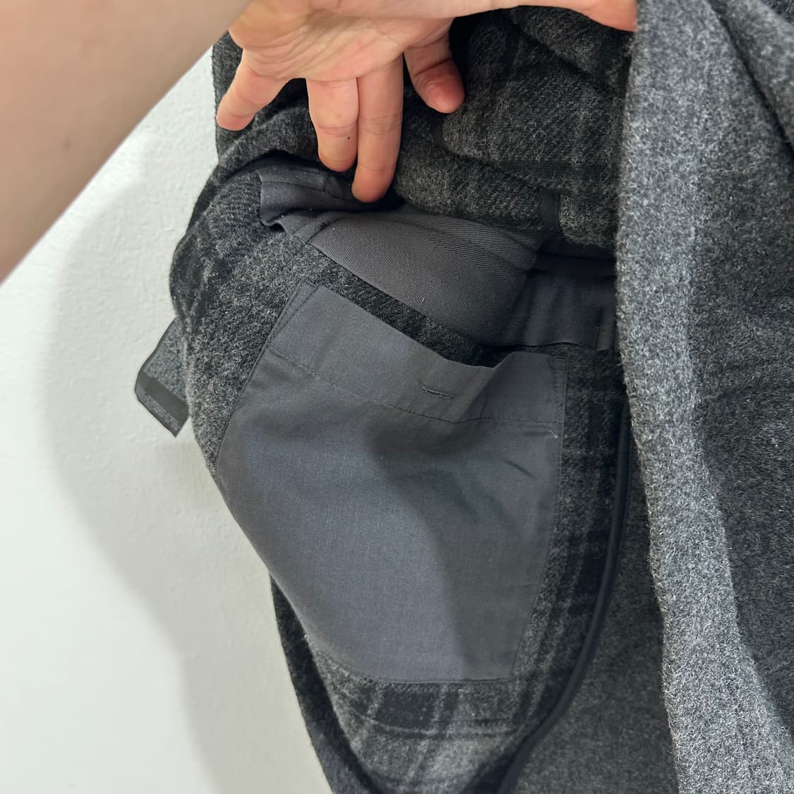 XL 유니클로 차콜 떡볶이 더플코트 상품이미지7