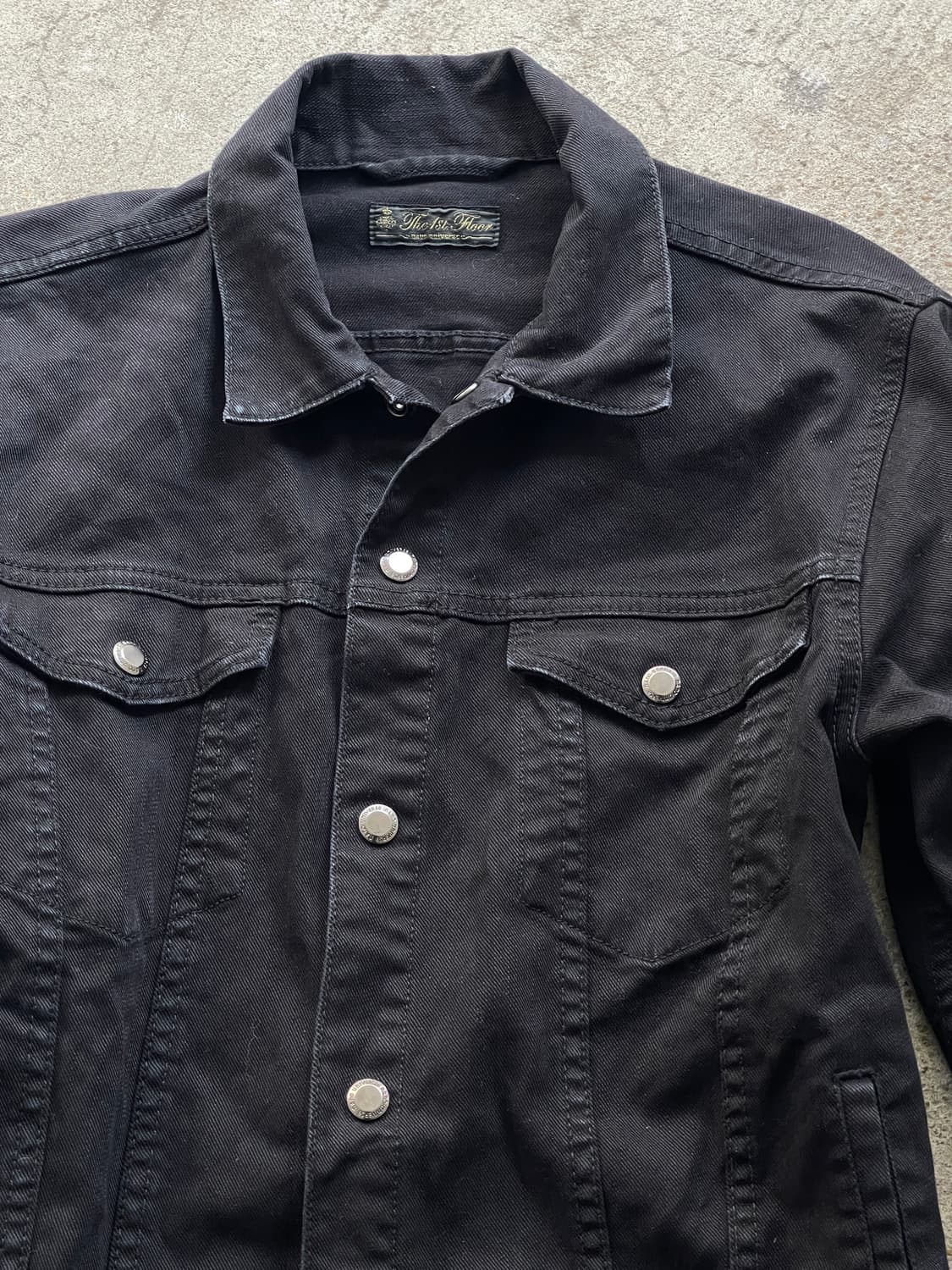 (Japanese vintage)black denim jacket 상품이미지3