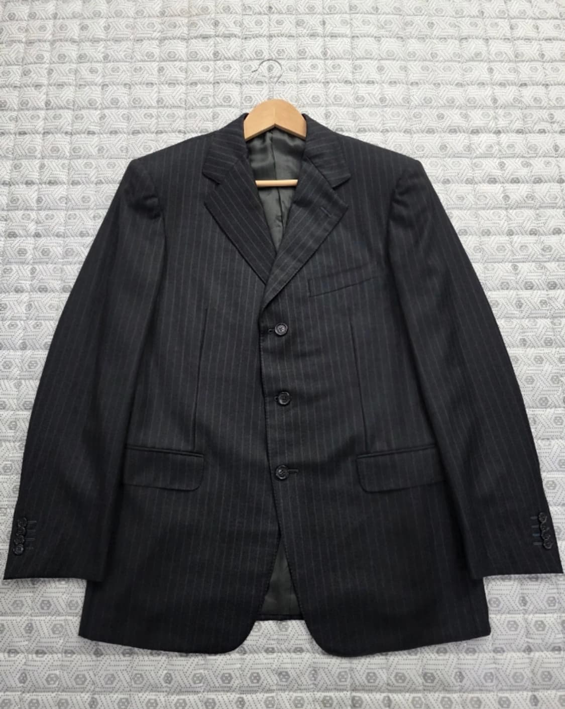 제냐 남성 스트라이프 정장 세트 ~50R 상품이미지2