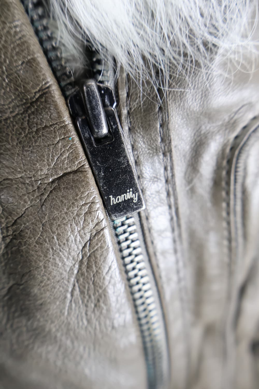 Haminy Faux-Fur Leather Jacket 상품이미지7