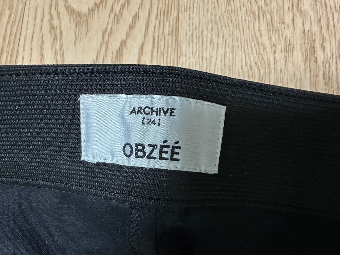 [새상품] ARCHIVE OBZEE 한섬 오브제 바지 블랙 상품이미지4