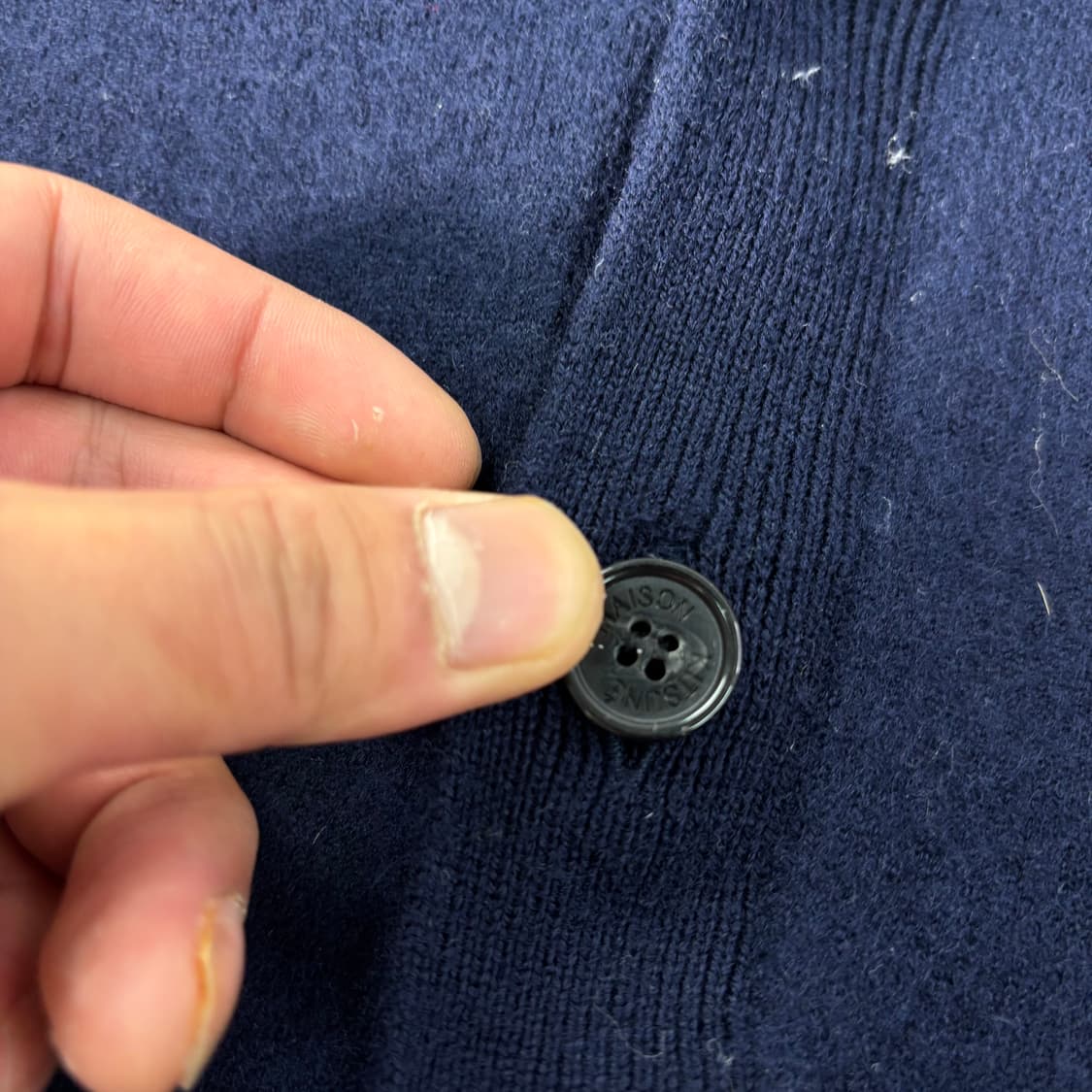 W 90 메종키츠네 백화점텍 울 가디건  상품이미지4