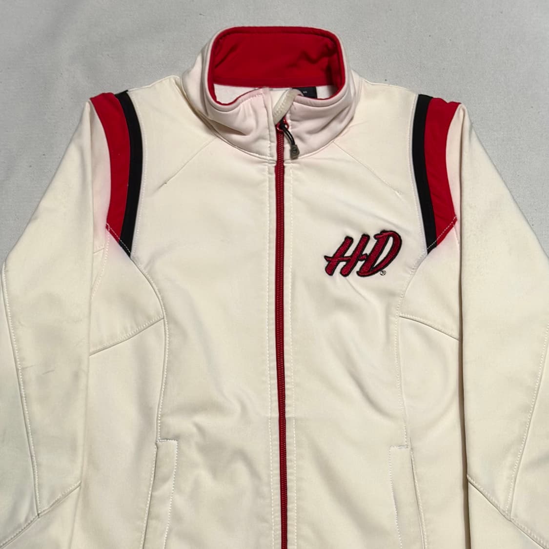 XS 할리데이비슨 여성용 빅 레터링 로고 레이싱 자켓 상품이미지1