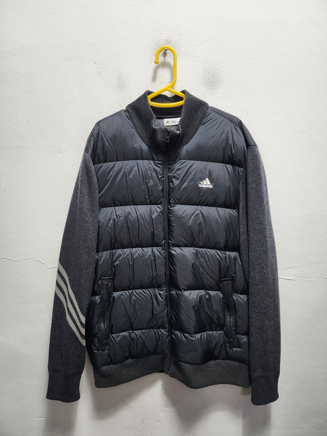 아디다스 골프 구스다운 니트배색 자켓 상품이미지1