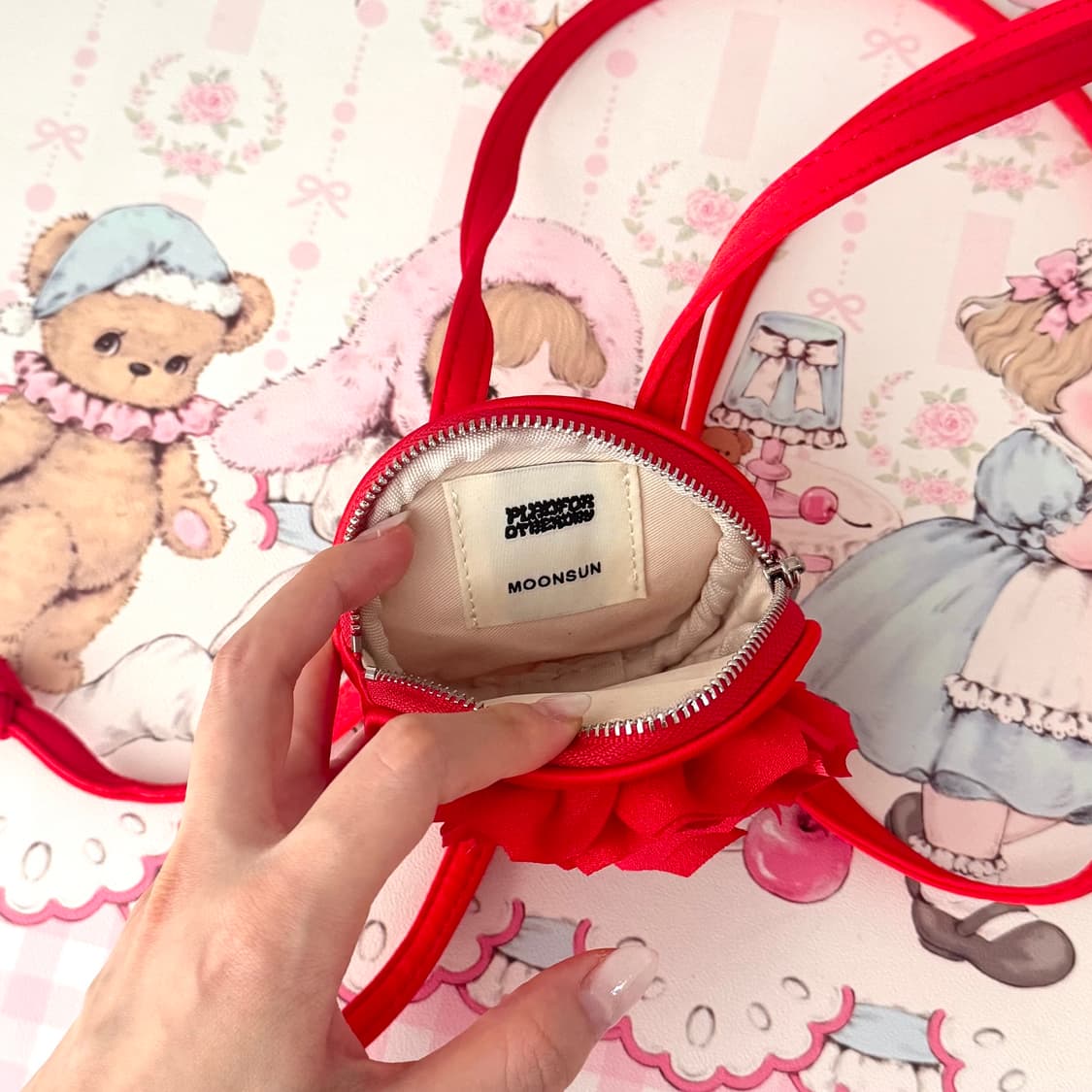 플랜포아더데이 로즈 미니백 레드 상품이미지3