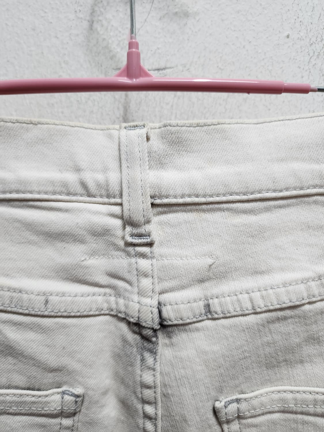 mm6 메종마르지엘라 더티 핸드페인팅 화이트 데님 상품이미지5