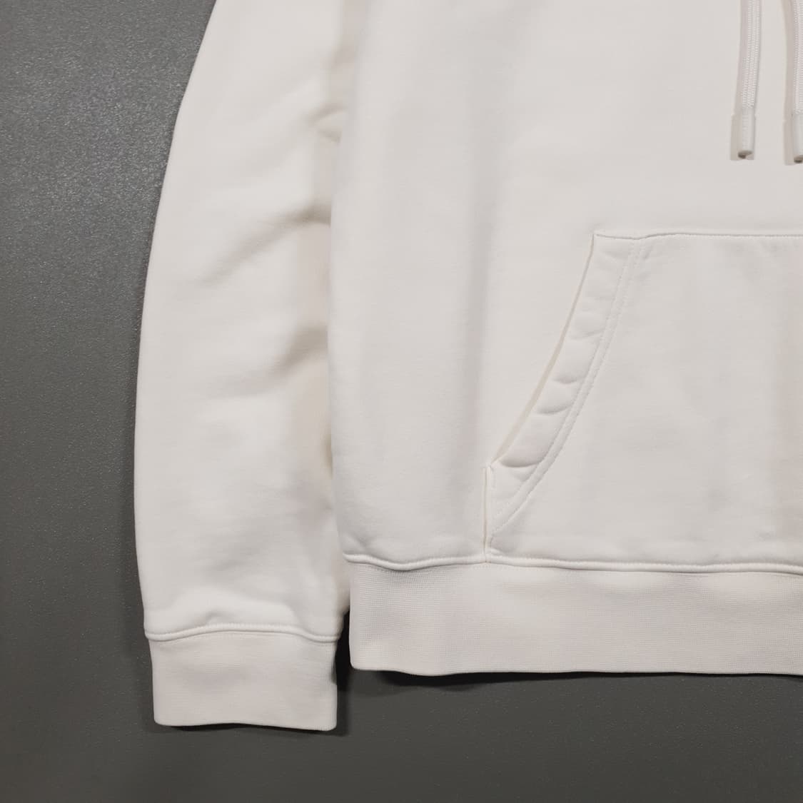 실측 L (100) 라코스테 신형 23FW 빅 크록 후드티 스웻셔츠 크림 상품이미지4