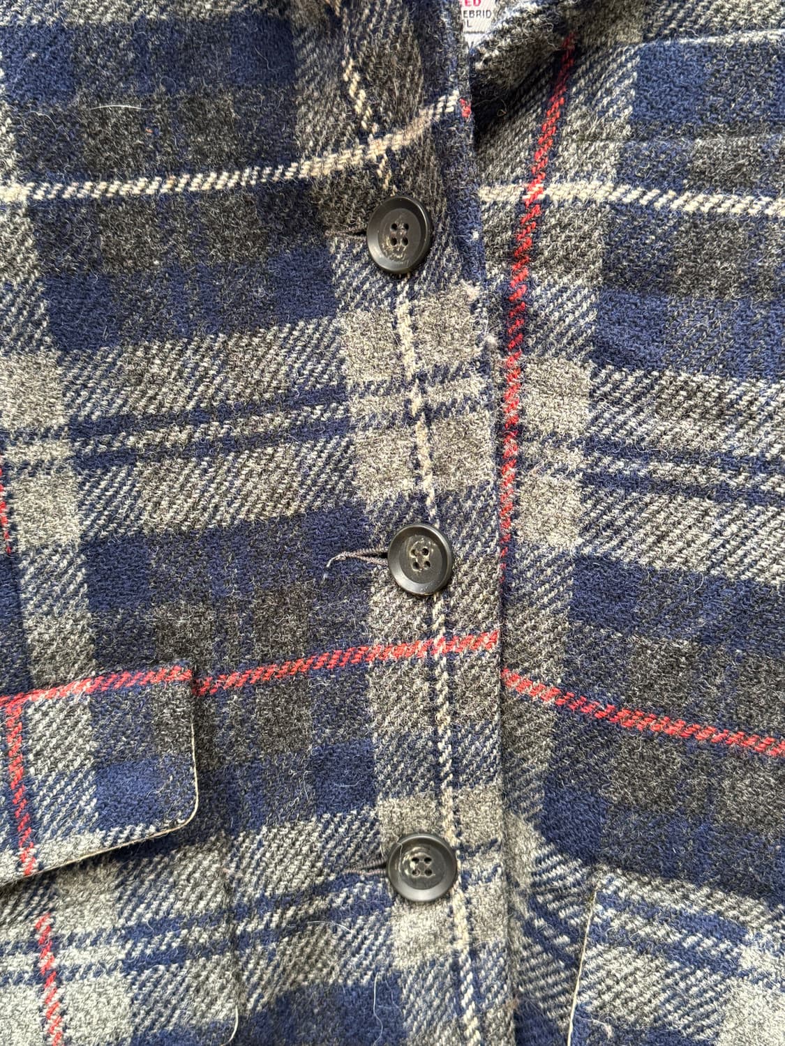 아메리칸렉시 x 해리스트위드 체크패턴 울 자켓 상품이미지7