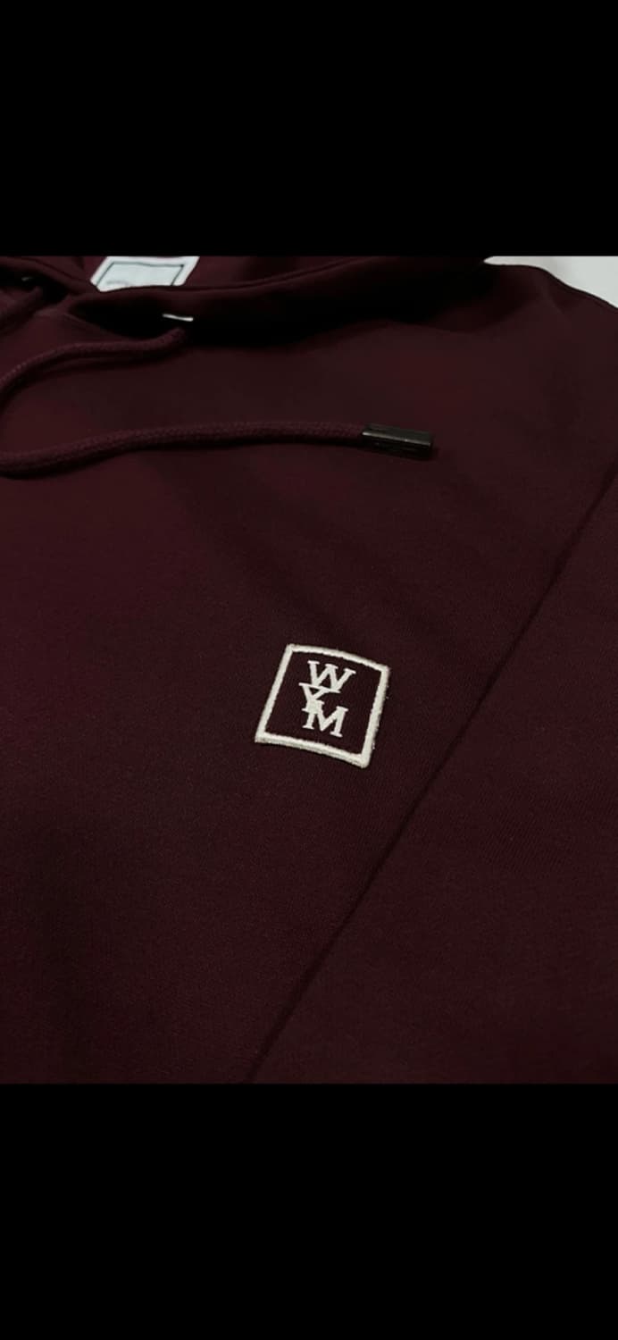 우영미 버건디 후드티 24fw 44사이즈 ss급 팝니다 상품이미지2