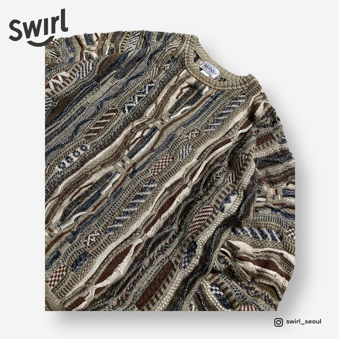 🌊 Alfani 3D Knit Sweater 상품이미지3