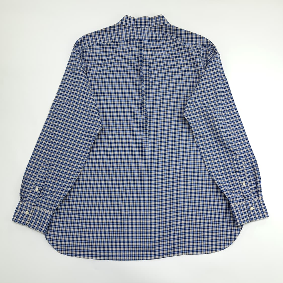 Co508 2XL 폴로 랄프로렌 블루 테터솔 QR 긴팔 셔츠 남방 상품이미지9