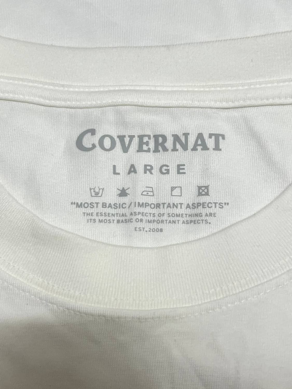Covernat 커버낫 화이트 반팔 상품이미지2