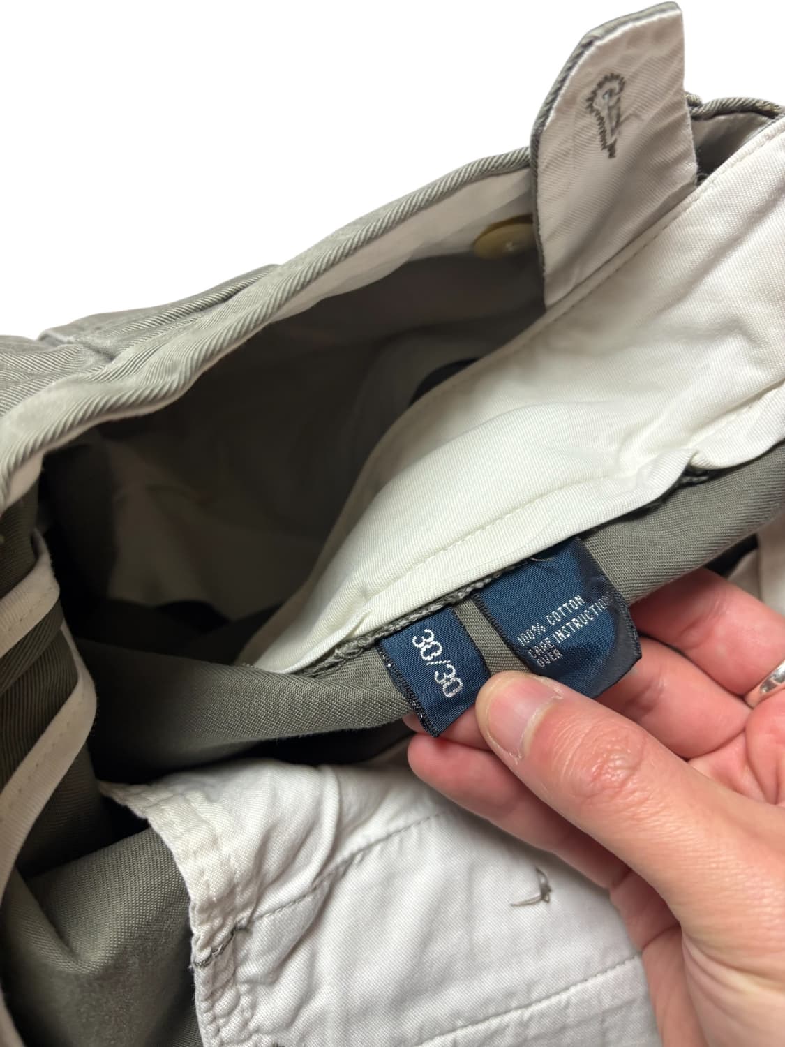 폴로 랄프로렌 카키 투턱 치노 팬츠 앤드류 팬츠 상품이미지10