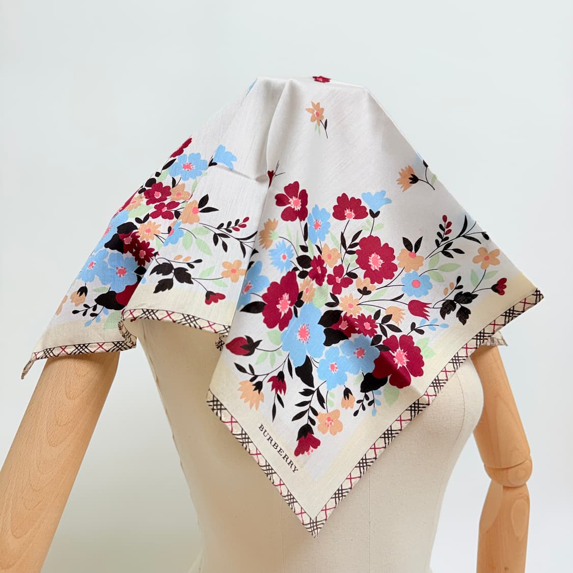 [면 100%] Burberry 버버리 손수건 2개 상품이미지1