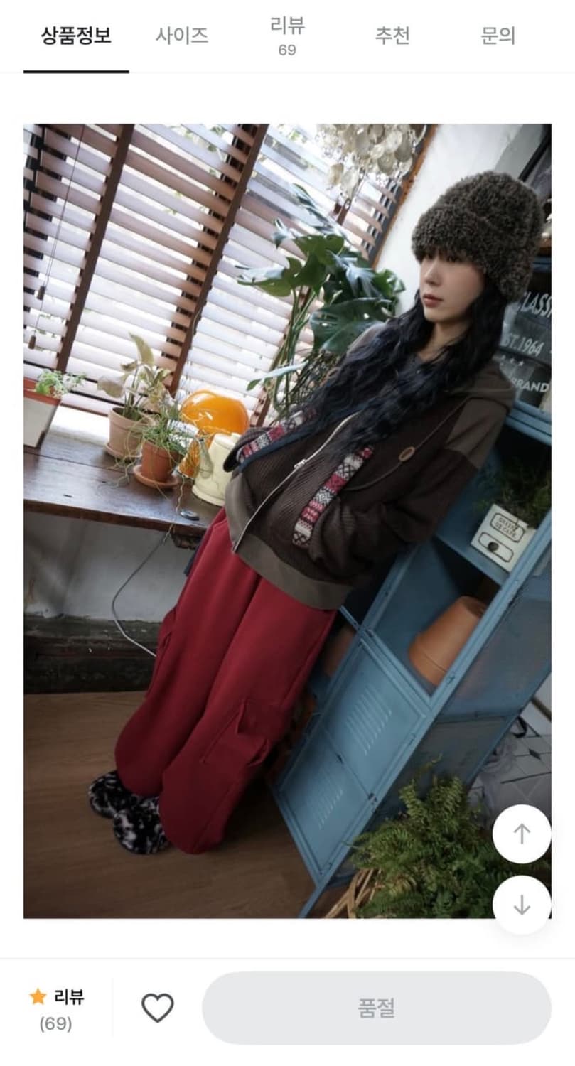 모래하우스 자체제작 Land Fleece Zip-Up Brown 상품이미지3