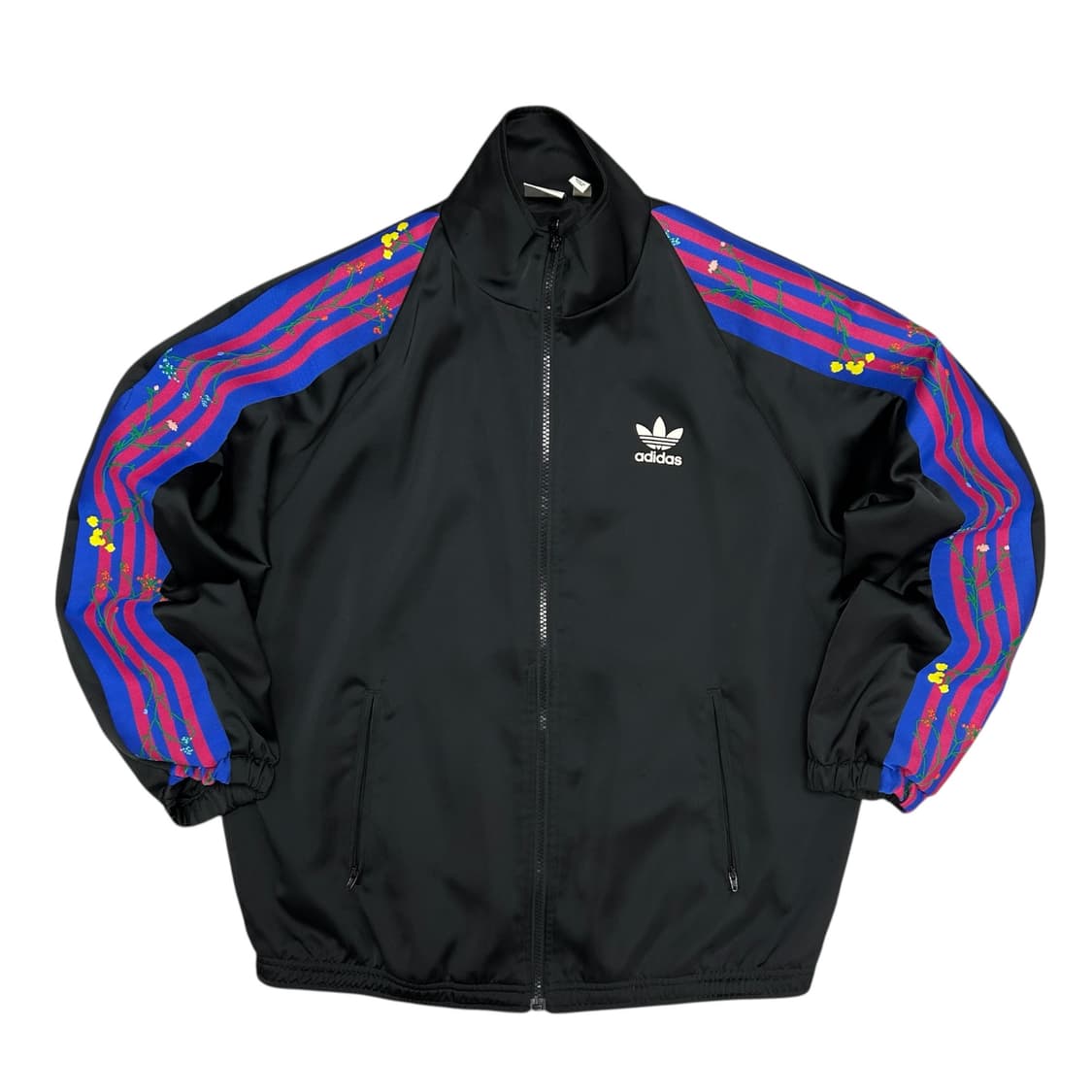 아디다스 블랙 플라워 파이어버드 져지(S) 상품이미지1