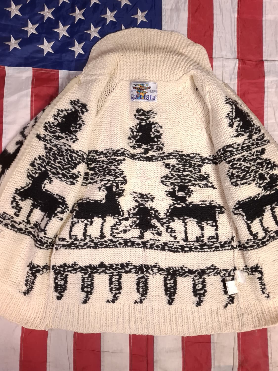 오리지날 캐나다제조 카나타 노르딕 울 코위찬 가디건 상품이미지10