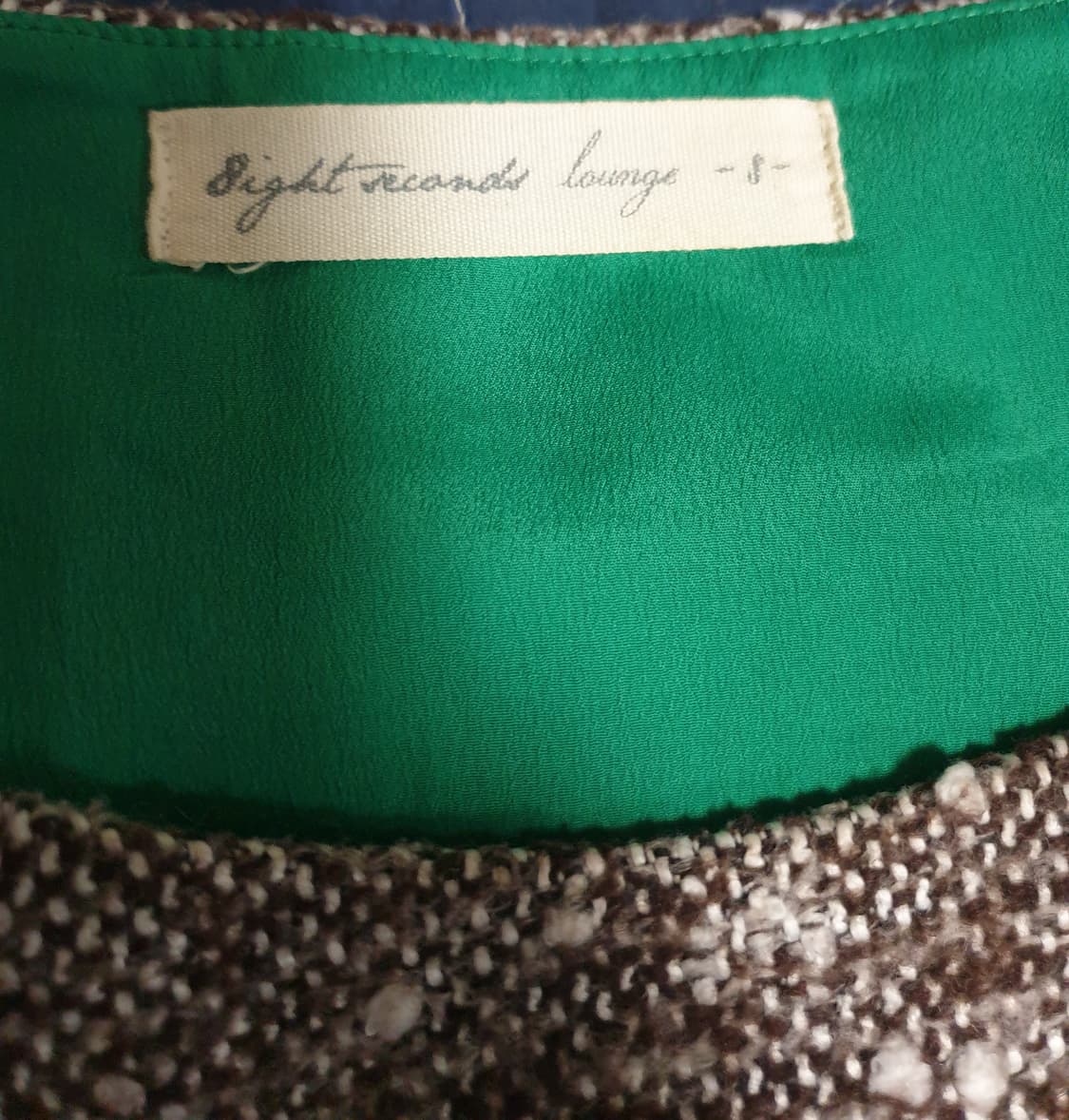 에잇세컨즈 트위드 모직 맨투맨 브라운 (S) 상품이미지2