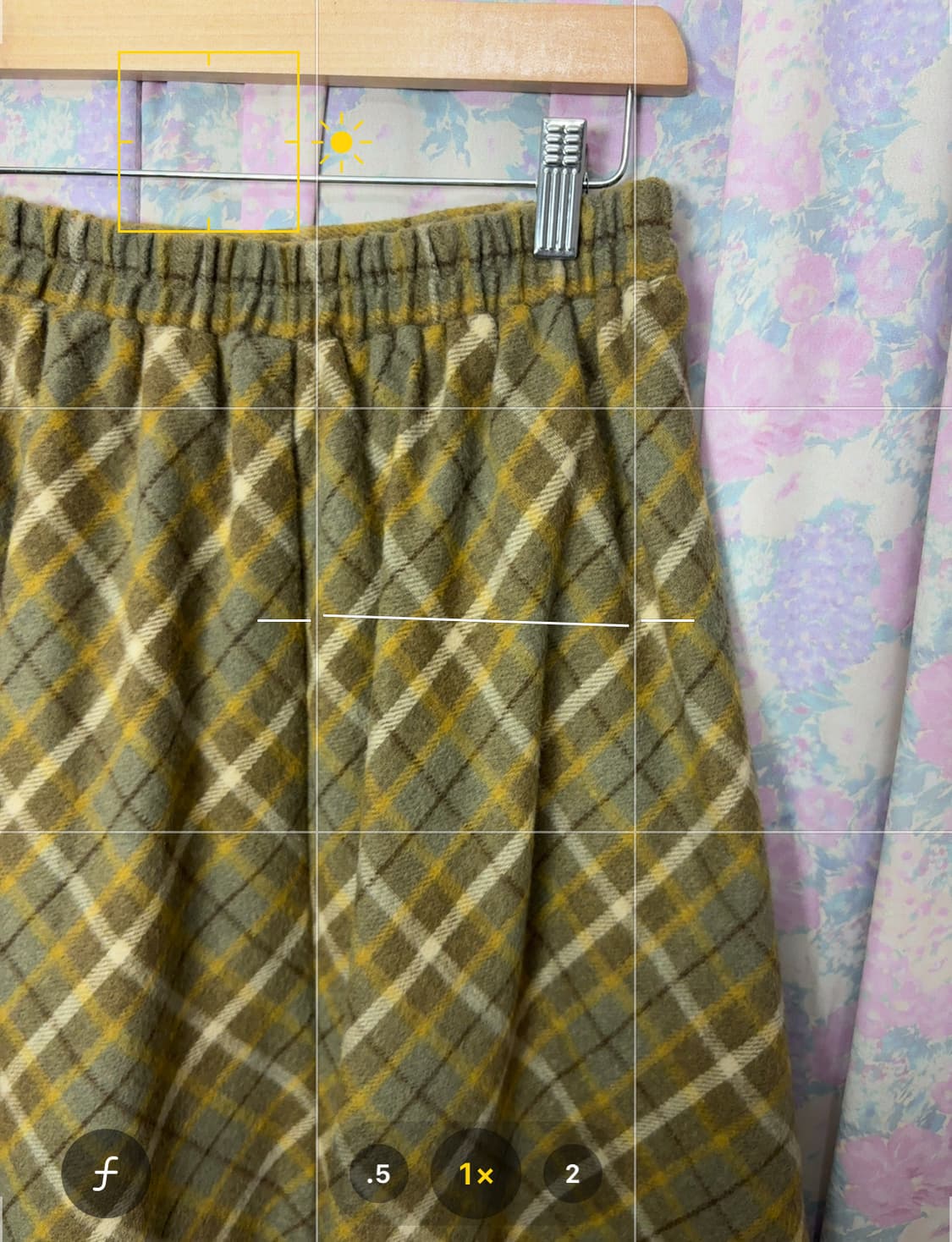 옐로우 체크 롱 스커트 상품이미지10