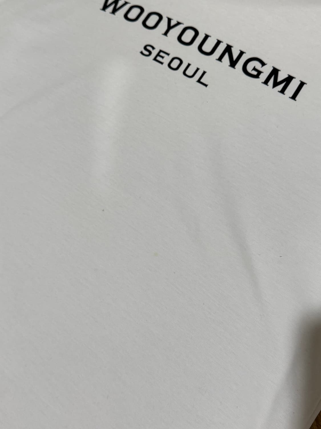 [44] 우영미 24SS 서울 앞로고 티셔츠 화이트 상품이미지8