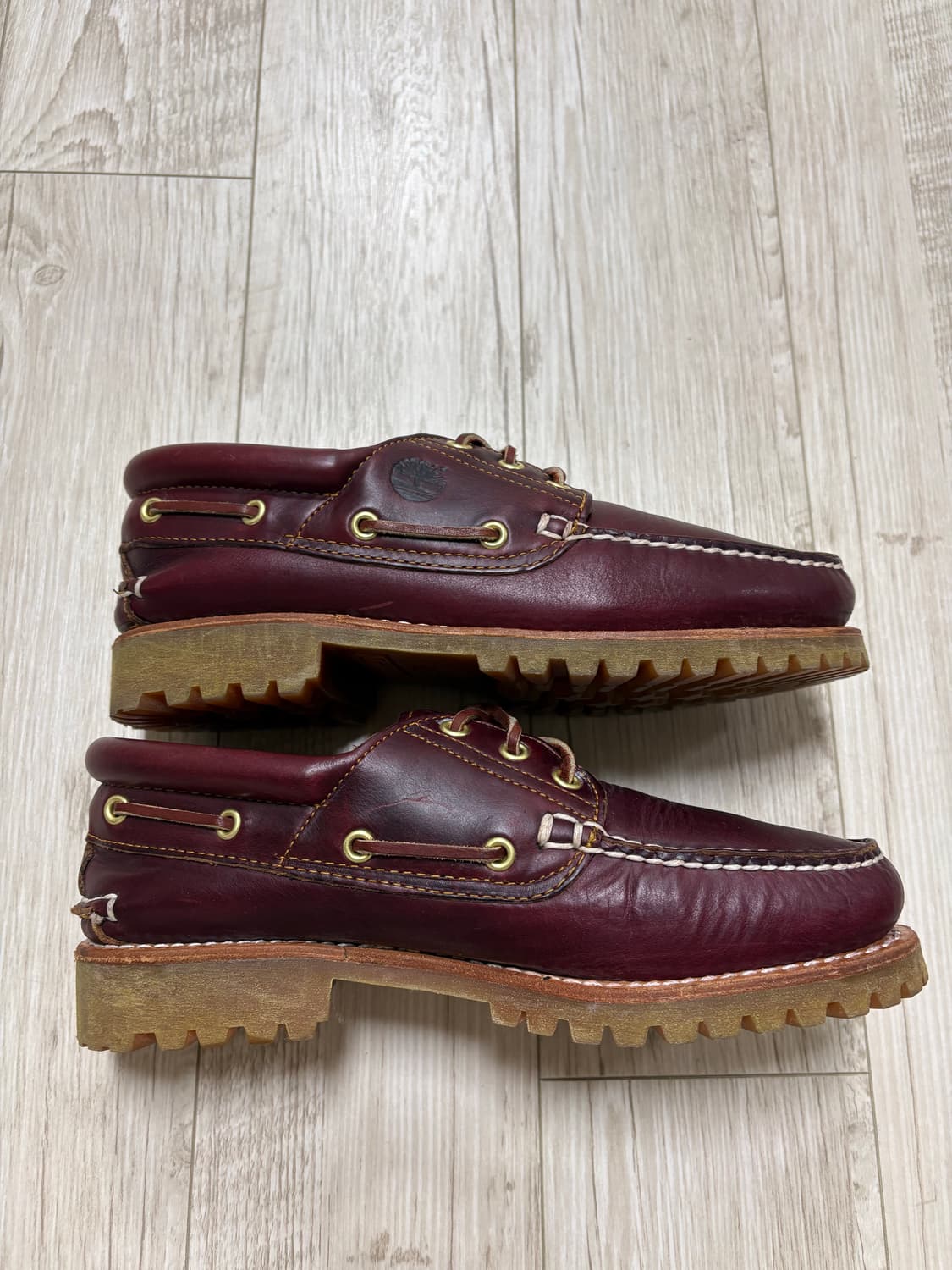 팀버랜드 3아이 보트슈즈 버건디 260 상품이미지3