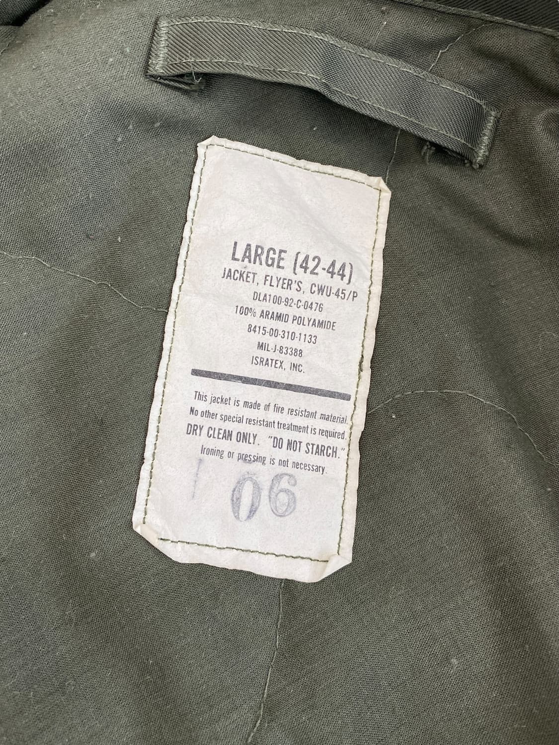 USAF CWU-45p 플라이트 자켓  상품이미지9